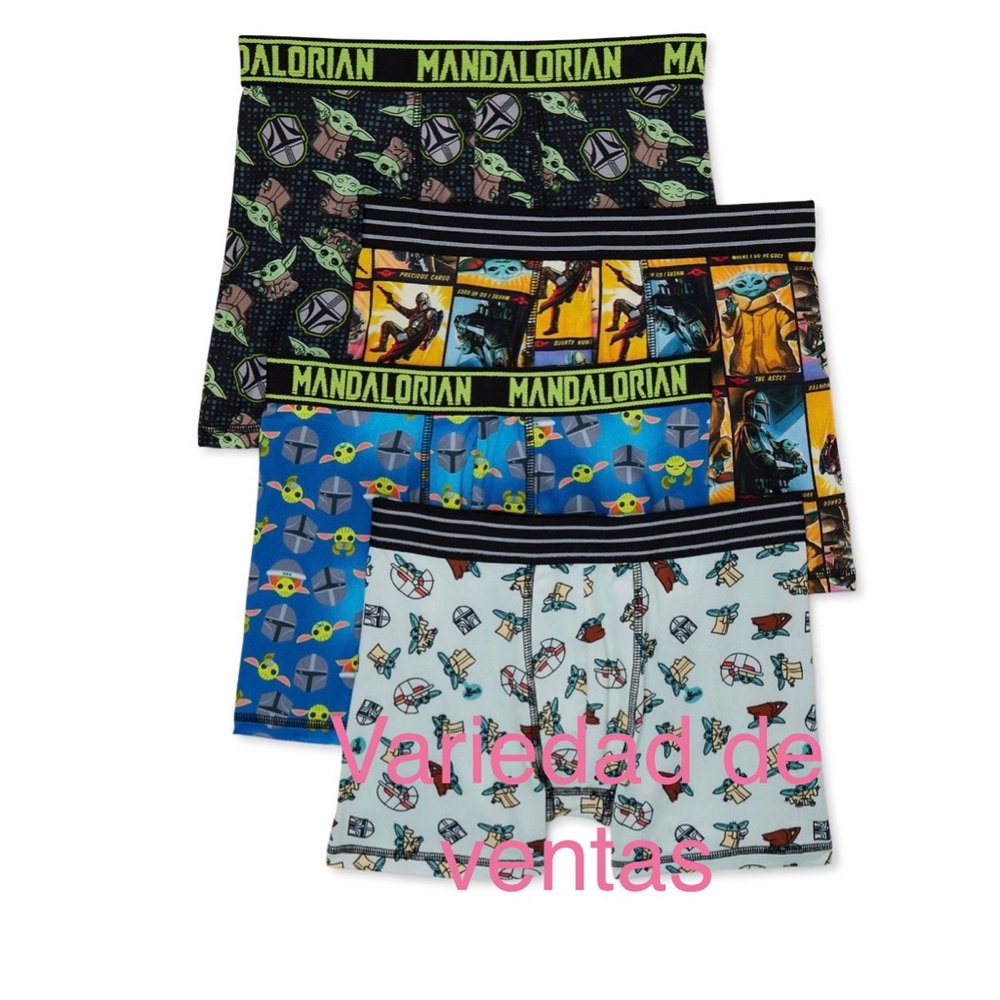 Star Wars Boys The Mandalorian Boxer Briefs, 4-Pack, Size 10